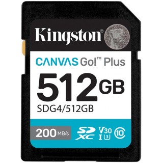 Kingston 512GB SD Canvas Go! Plus Gen 4 Class10 U3